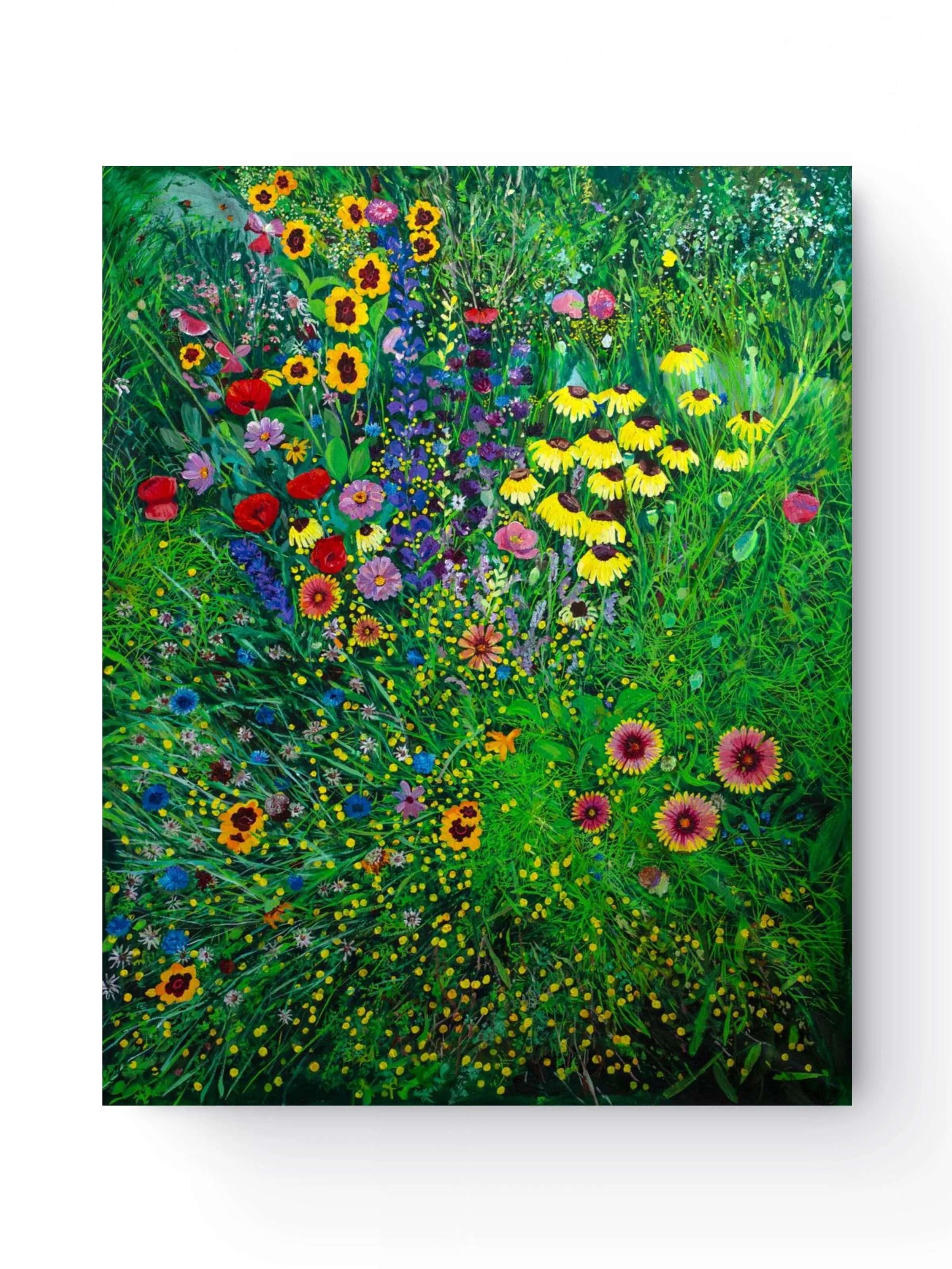 Galileo's Garden | Original XL Acrylic Painting | Wildflower